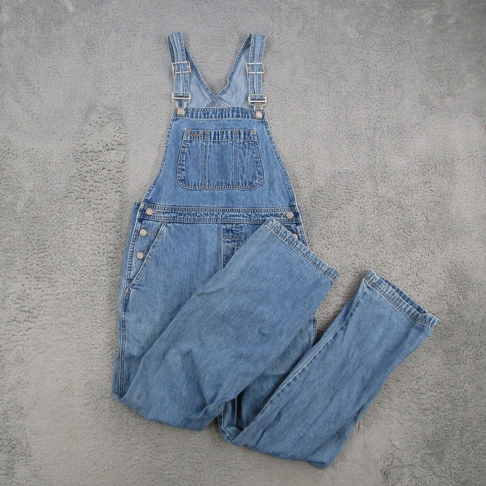 Gap Vintage Denim Overalls Medium Wash Blue Cotton Straight Leg 148923-08-1 S